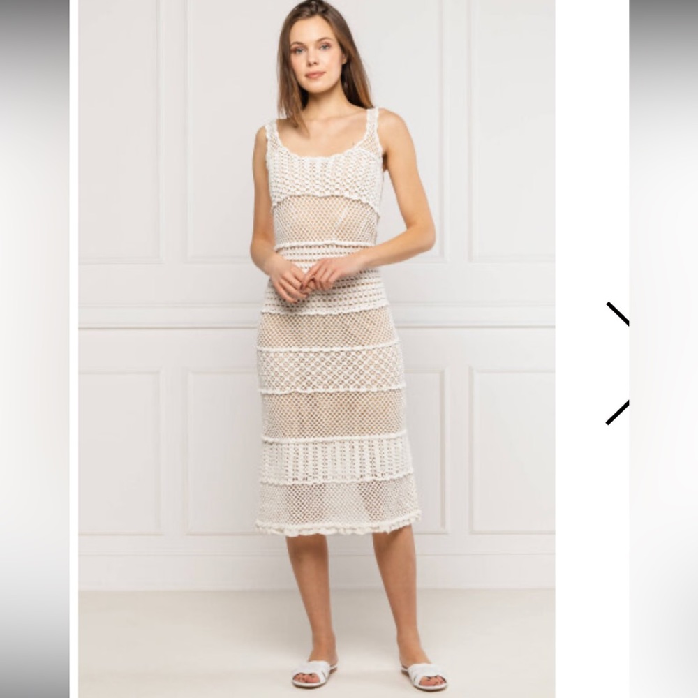 Pinko Jamaica Crotchet Lace Dress. - Picture 2 of 12